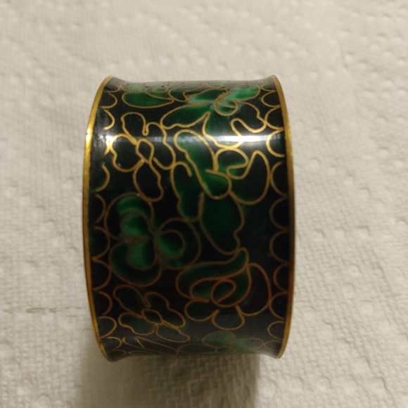 New Vintage Cloisonne Napkin Ring Serviette Dinner Lunch - Picture 3 of 7